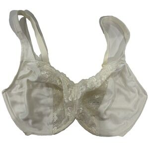 Lunaire‎ 10811 Minimizer Bra Lace Nylon Emboridered Ivory Size 36DDD STUNNING